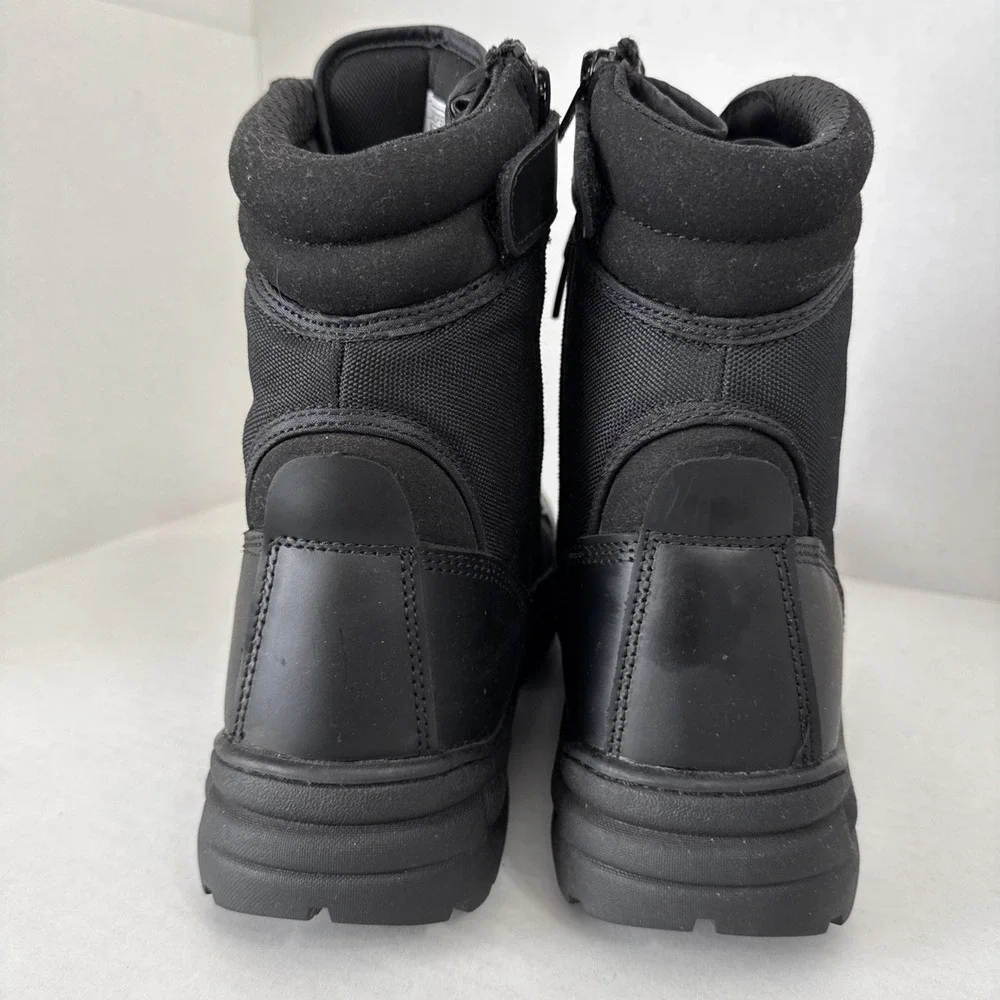 Nortiv 8 Trooper Men's Military Tactical  Lace Up Boots Size 10 Solid Black Work
